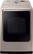 Front. Samsung - 7.4 Cu. Ft. Smart Electric Dryer with Steam and Super Speed Dry - Champagne.