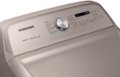 Alt View Zoom 1. Samsung - 7.4 Cu. Ft. Smart Electric Dryer with Steam and Super Speed Dry - Champagne.