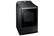 Angle. Samsung - 7.4 Cu. Ft. Electric Dryer with Steam and Sensor Dry - Black Stainless Steel.