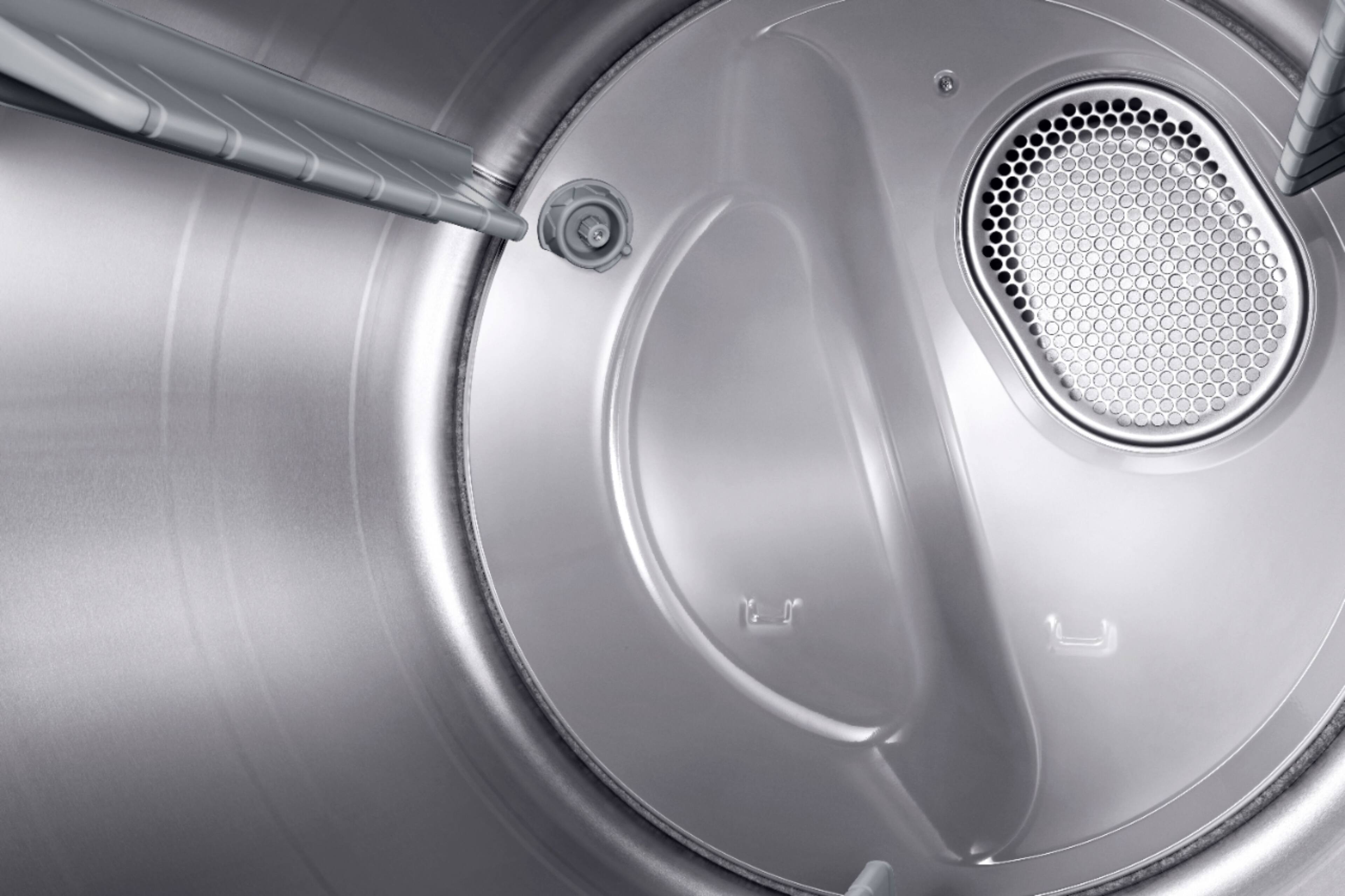 Alt View 2. Samsung - 7.4 Cu. Ft. Electric Dryer with Steam and Sensor Dry - White.