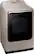 Angle. Samsung - 7.4 Cu. Ft. Smart Gas Dryer with Steam and Super Speed Dry - Champagne.