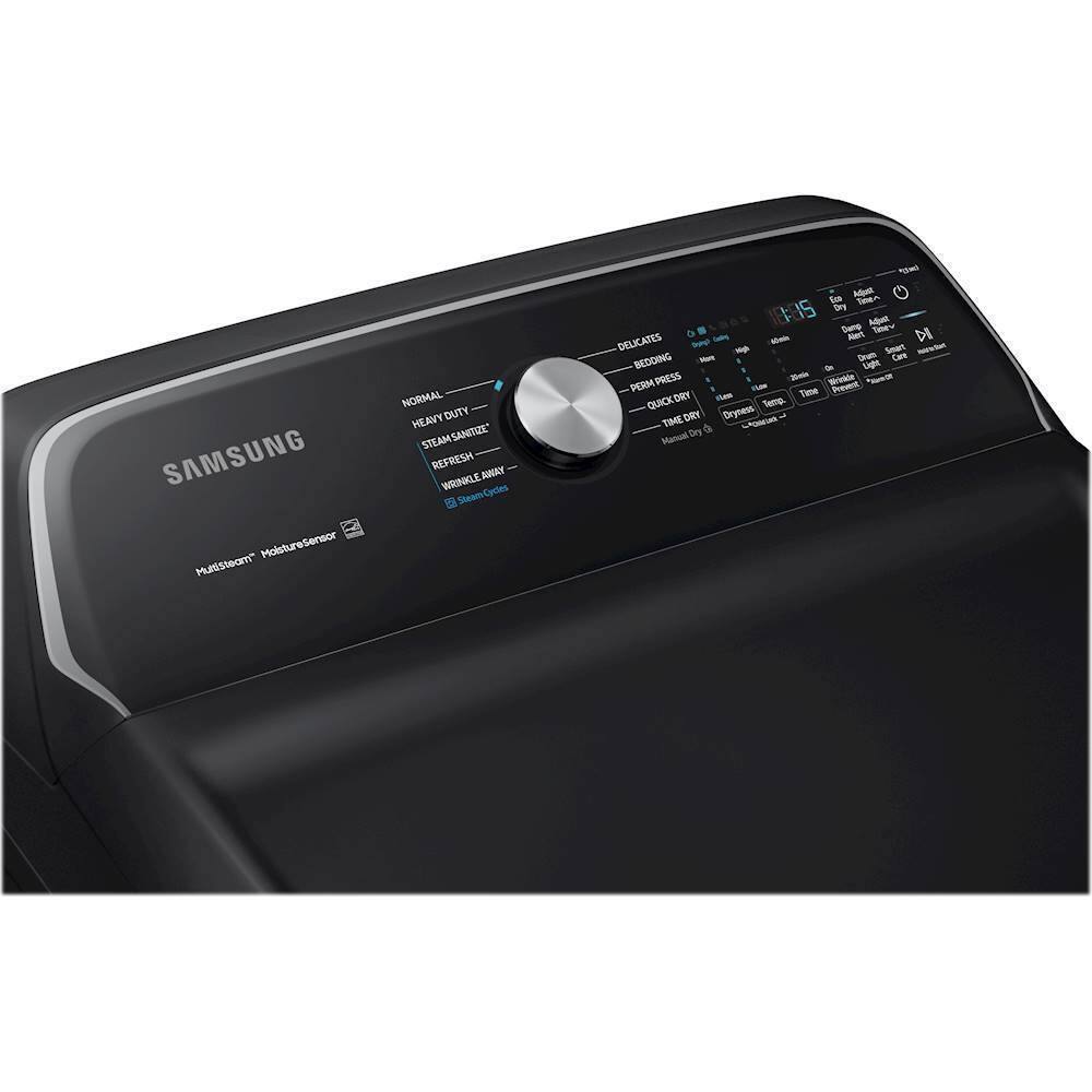 Best Buy Samsung 7.4 Cu. Ft. Gas Dryer with Steam and Sensor Dry Black