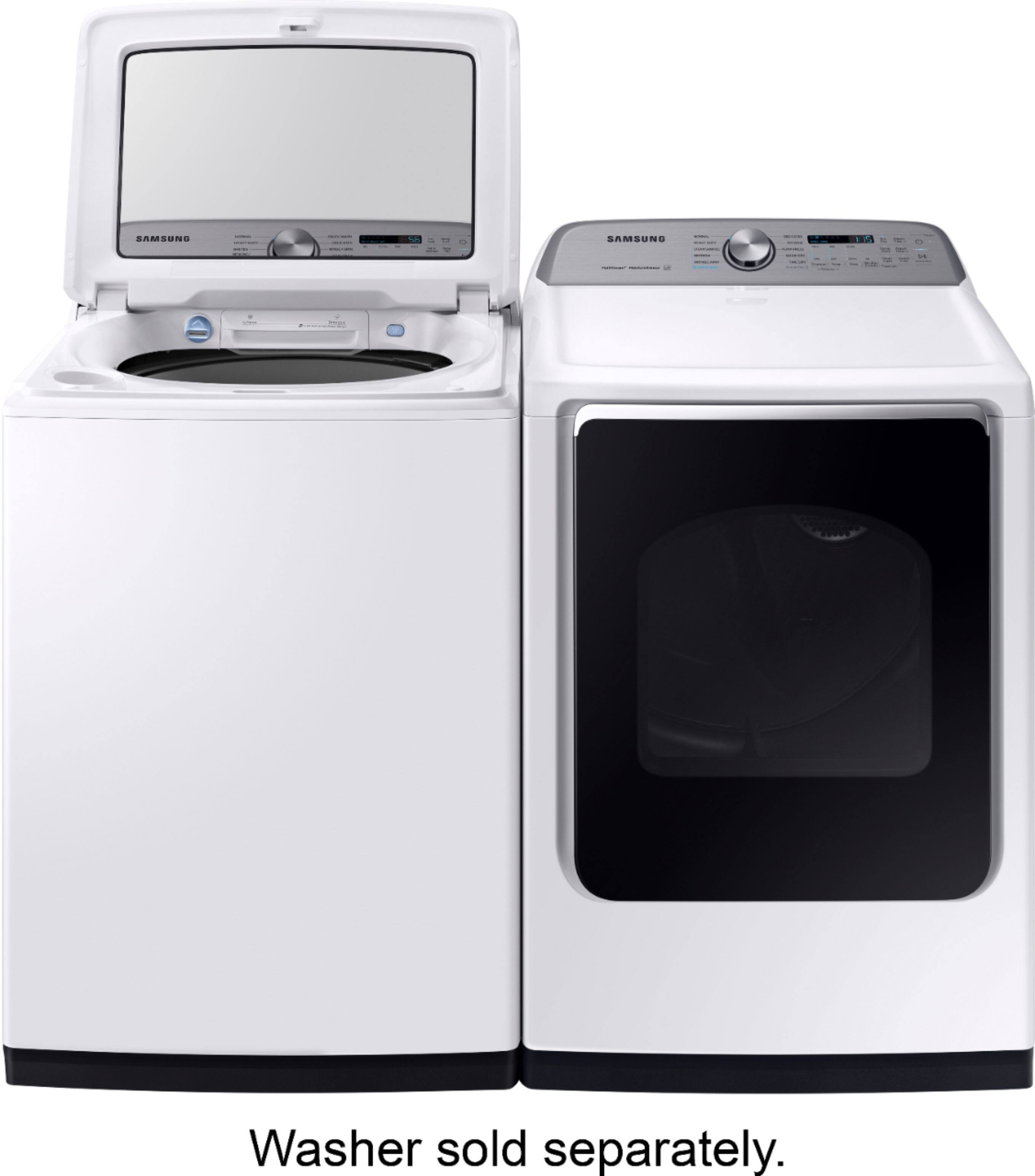Best Buy Samsung 7.4 Cu. Ft. Gas Dryer with Steam and Sensor Dry White