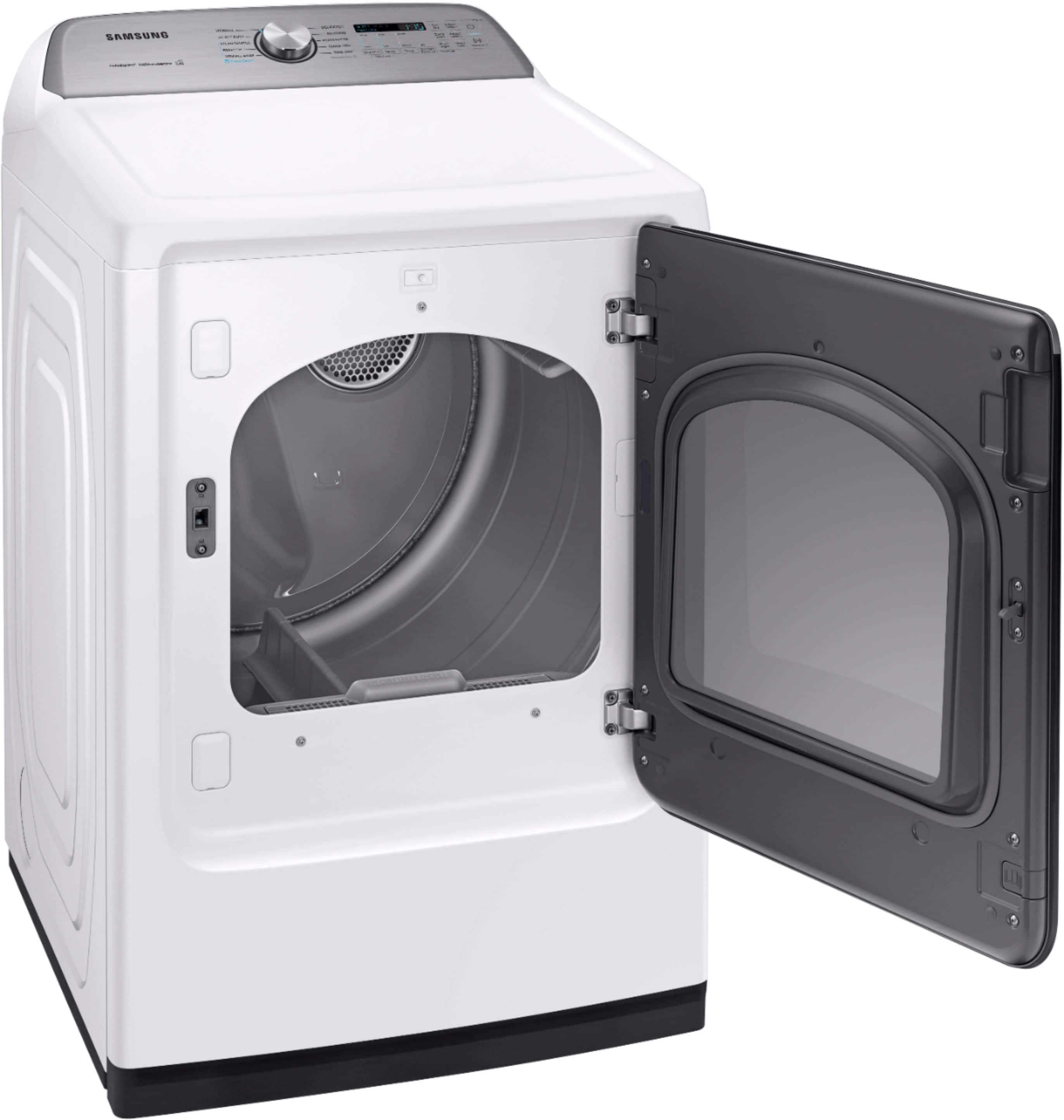 Best Buy: Samsung 7.4 Cu. Ft. Gas Dryer With Steam And Sensor Dry White ...