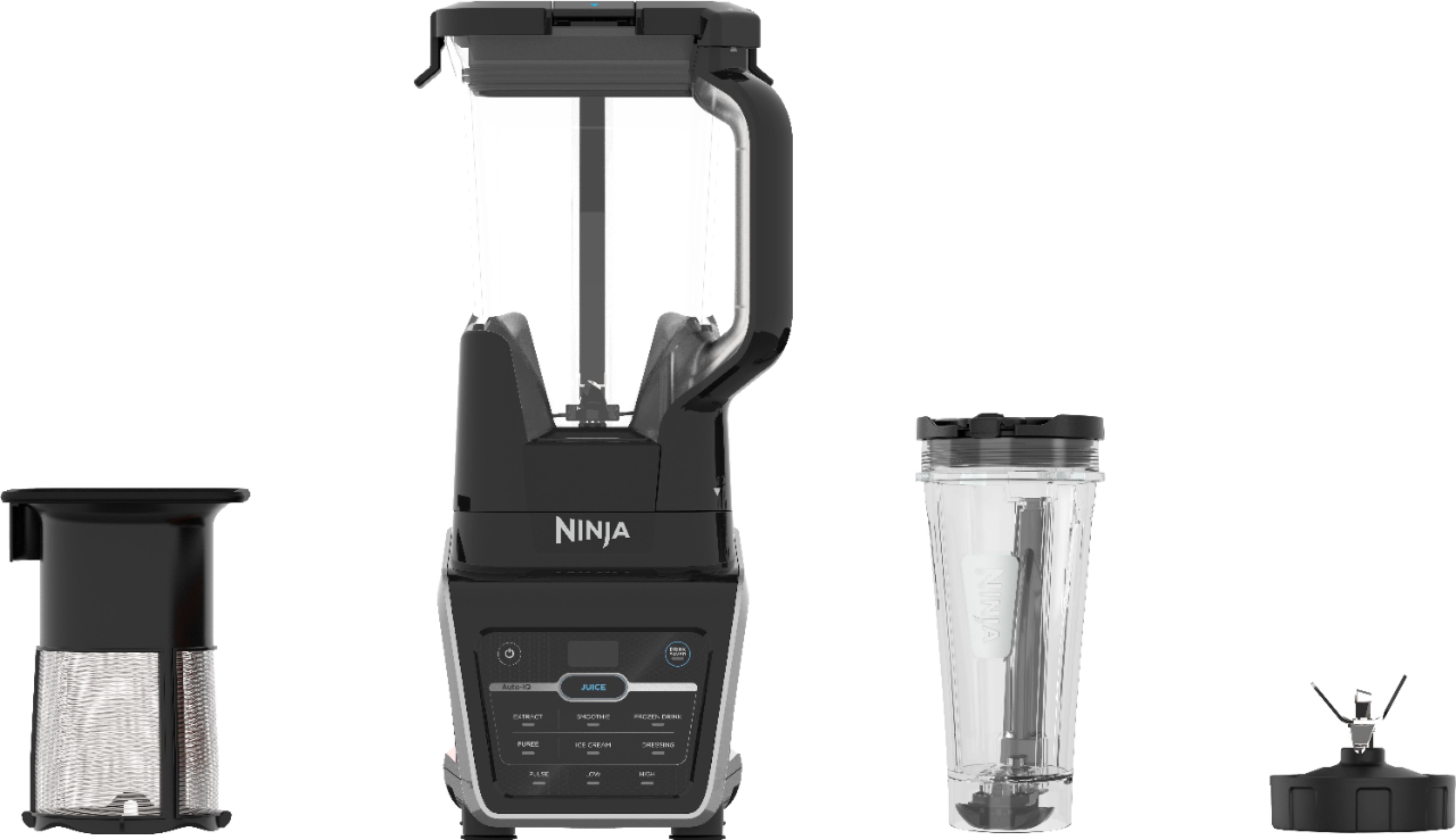 Nutri Ninja 72-Oz. Blender Duo with Auto IQ Black/Silver BL641 - Best Buy