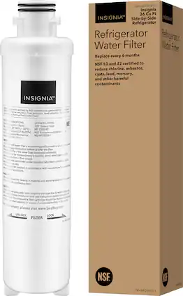 Insignia™ - NSF 53 Water Filter Replacement for Select Insignia Side-by-Side Refrigerators - White