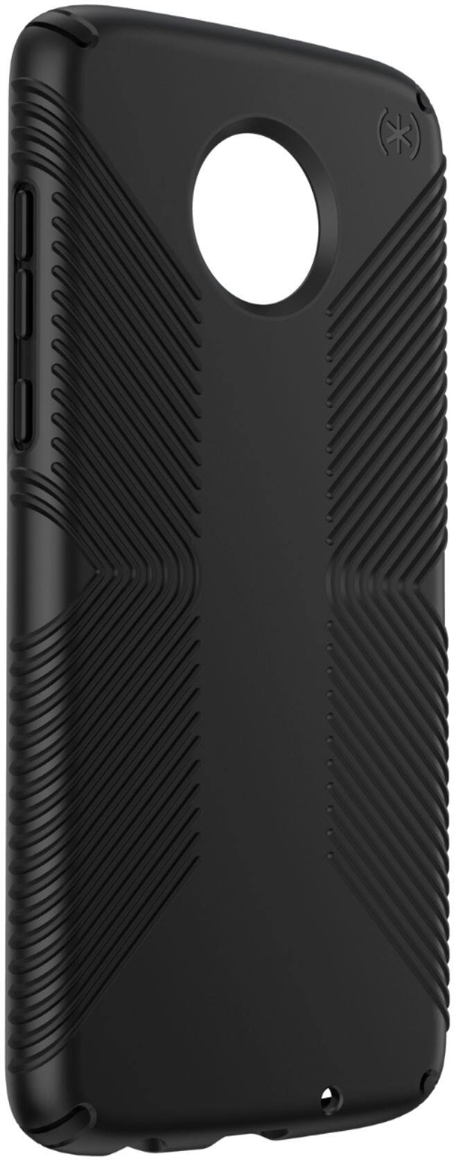 Angle. Speck - Presidio Grip Case for Motorola Moto Z4 - Black.