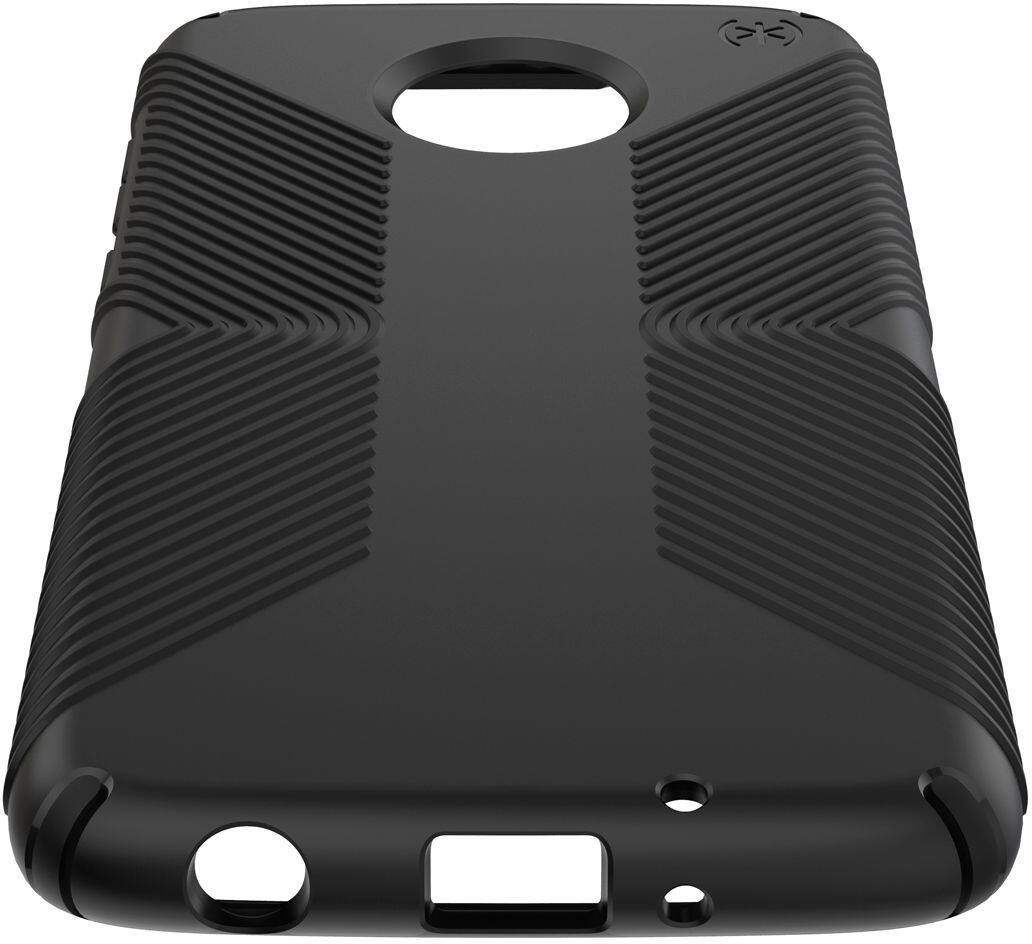 Alt View 11. Speck - Presidio Grip Case for Motorola Moto Z4 - Black.
