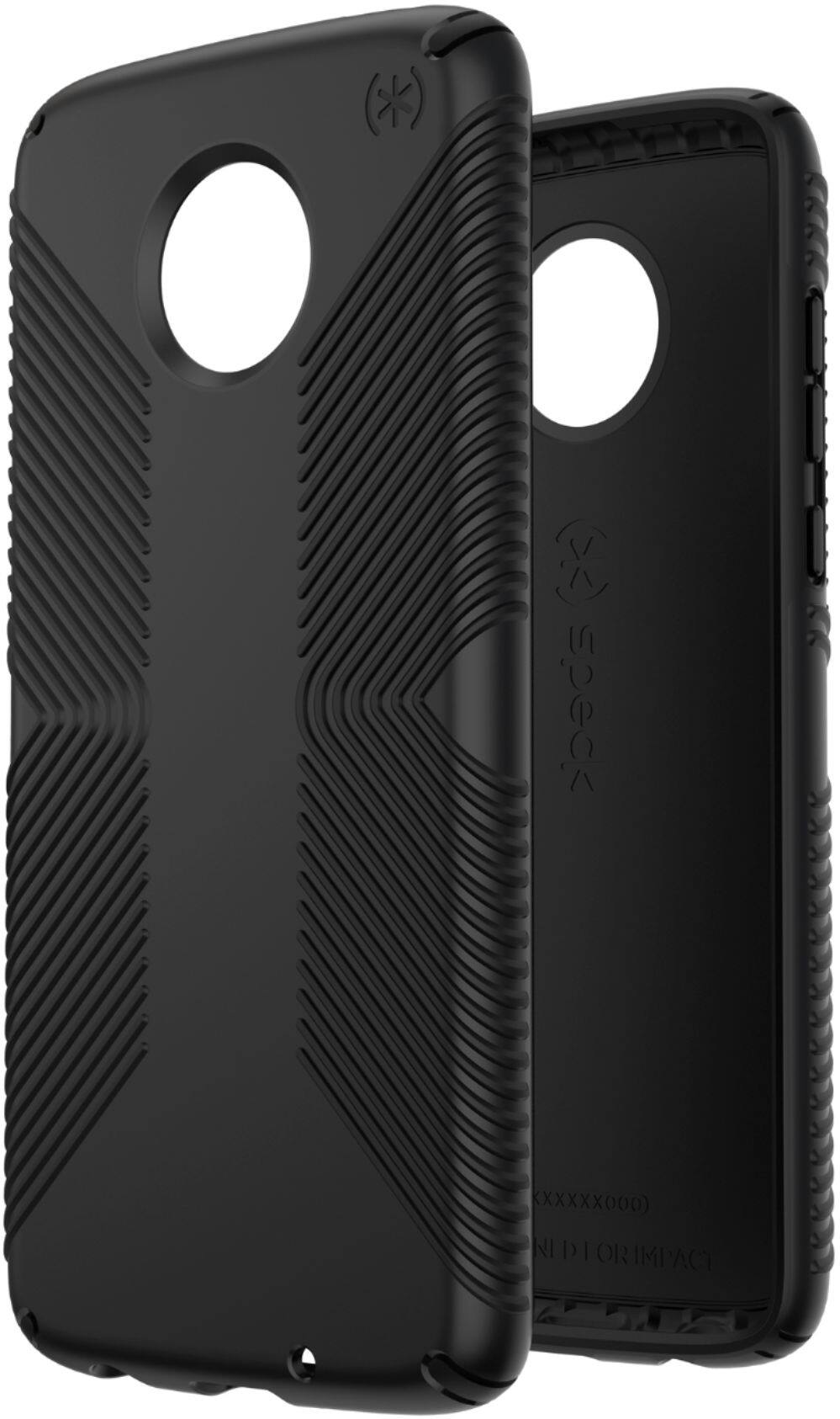 Alt View 14. Speck - Presidio Grip Case for Motorola Moto Z4 - Black.