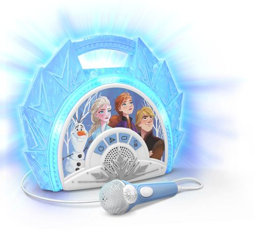 eKids - Frozen II Sing-Along Boombox Karaoke System - Light Blue/White was $29.99 now $22.99 (23.0% off)