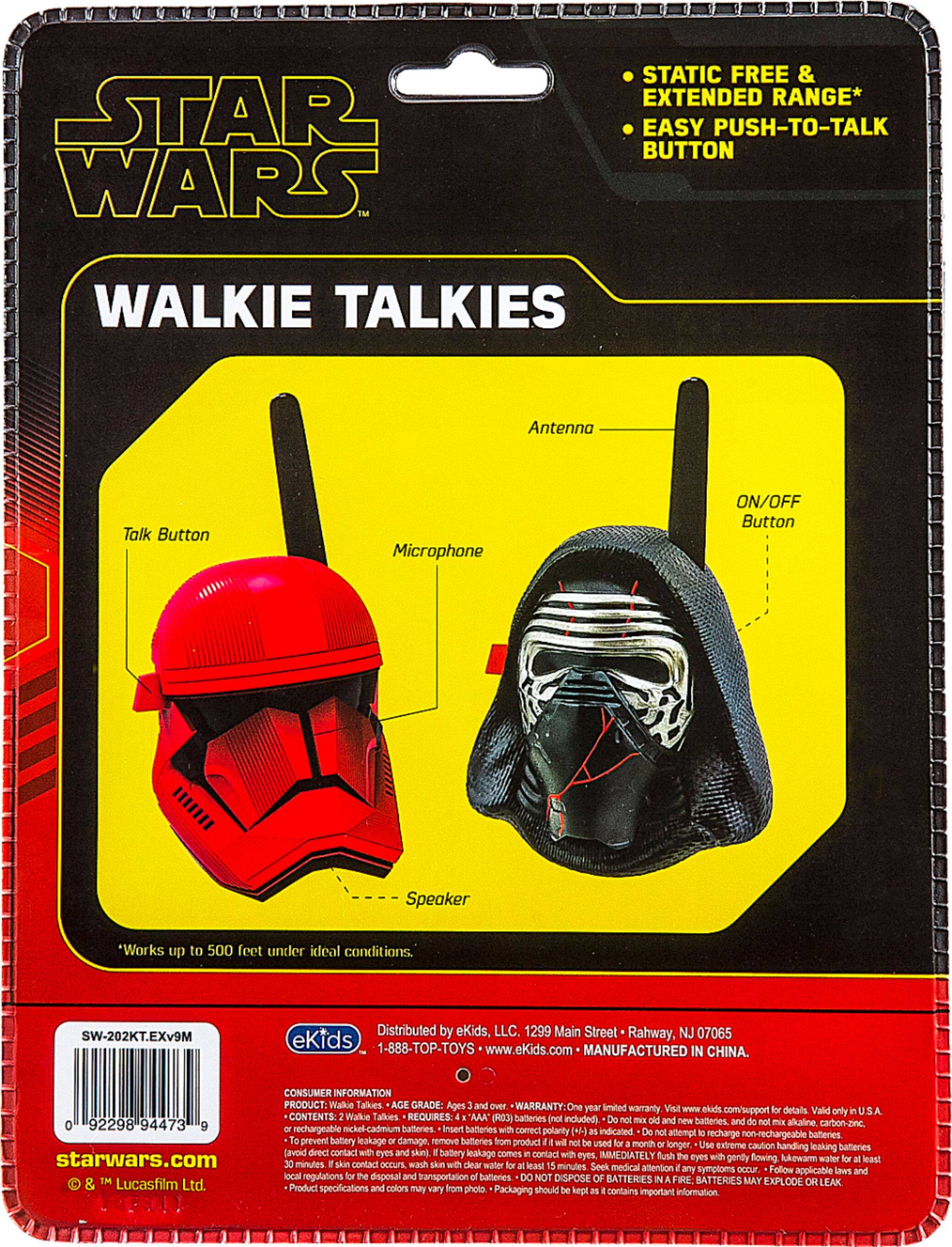 Alt View 15. eKids - Disney Star Wars Episode 9 Walkie Talkies - Black/Red.