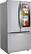 Angle. LG - 27 Cu. Ft. InstaView French Door-in-Door Refrigerator with Ice Maker - Stainless Steel.
