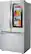 Left. LG - 27 Cu. Ft. InstaView French Door-in-Door Refrigerator with Ice Maker - Stainless Steel.