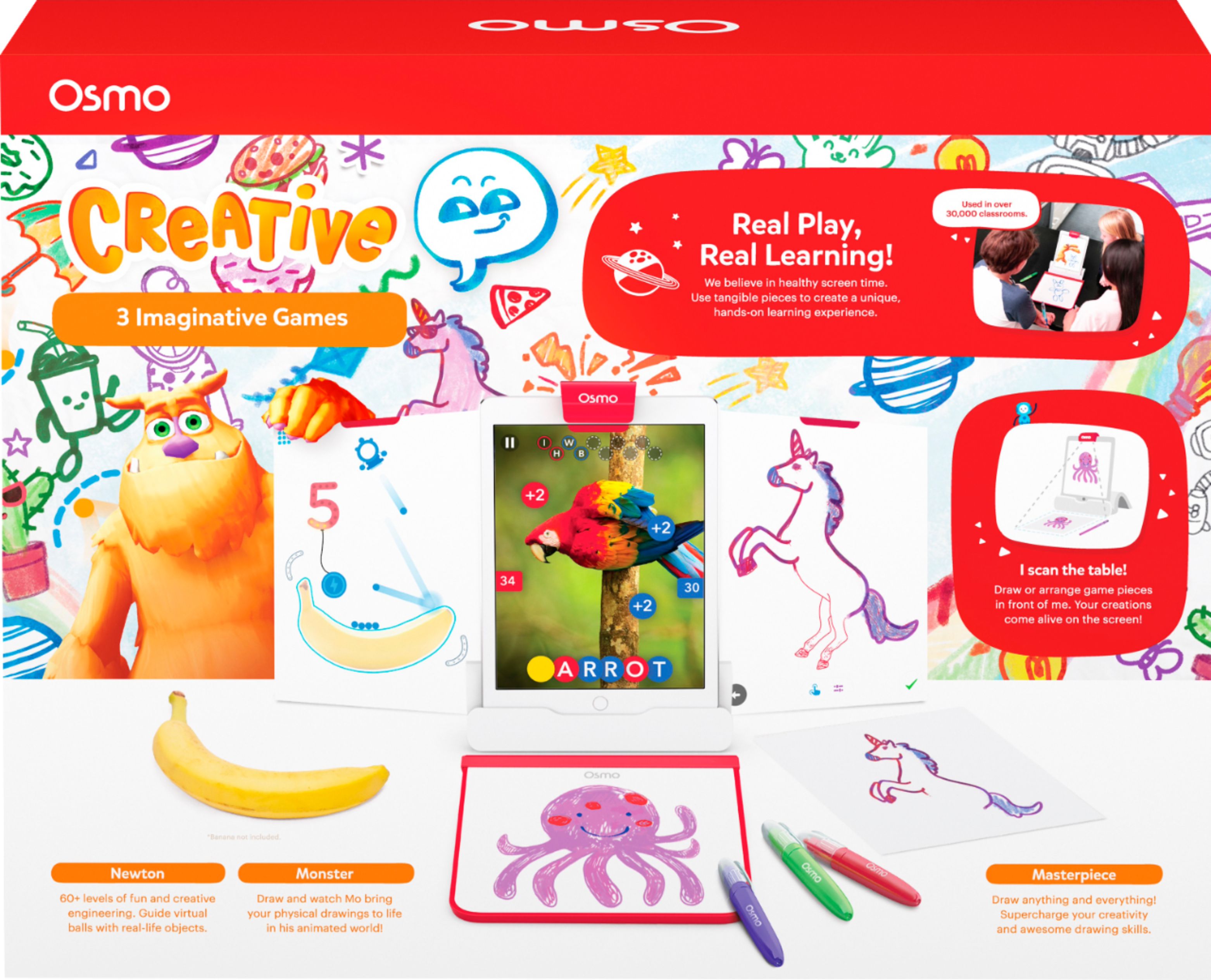 Ages 5-10 Creative Starter Kit For Ipad 3 Educational Learning Games Details about   Osmo 