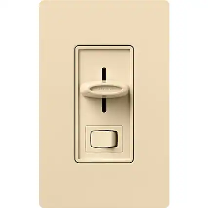 Front. Lutron - Lutron Skylark Ivory 150 W 3 Way Dimmer Switch 1 pk - Ivory.