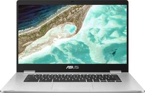 ASUS - 15.6" Chromebook - Intel Celeron - 4GB Memory - 64GB eMMC Flash Memory - Silver - Front_Zoom