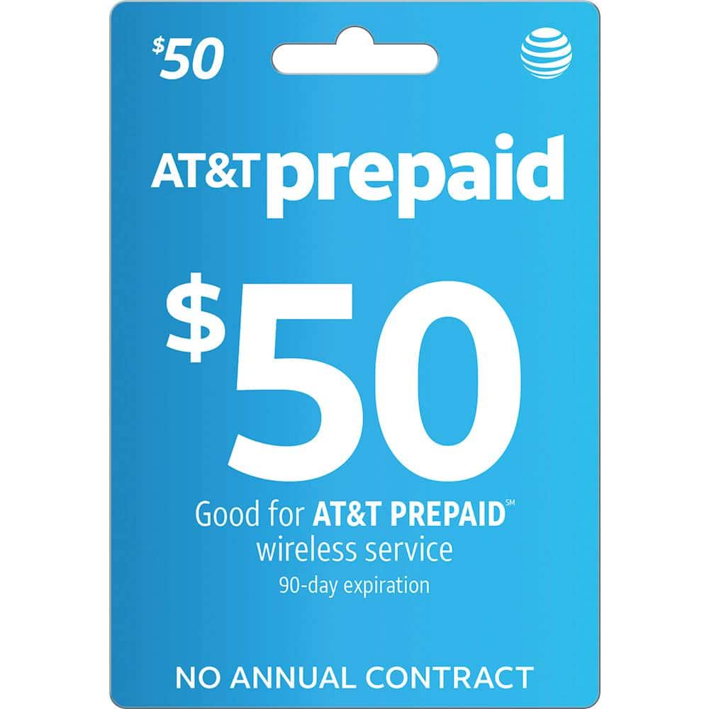 Front. AT&T Prepaid - $50 Refill Code.