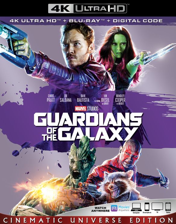 

Guardians of the Galaxy [Includes Digital Copy] [4K Ultra HD Blu-ray/Blu-ray] [2014]