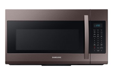Samsung - 1.9 Cu. Ft.  Over-the-Range Microwave with Sensor Cook - Tuscan Stainless Steel - Front_Zoom
