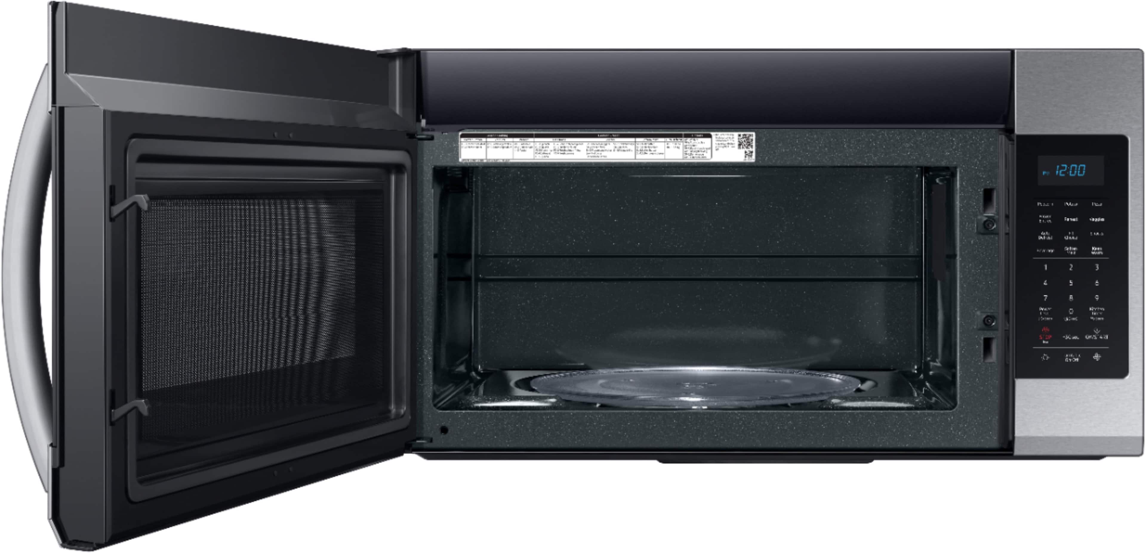 Alt View 11. Samsung - 1.9 Cu. Ft. Over-the-Range Microwave with Sensor Cook - Stainless Steel.