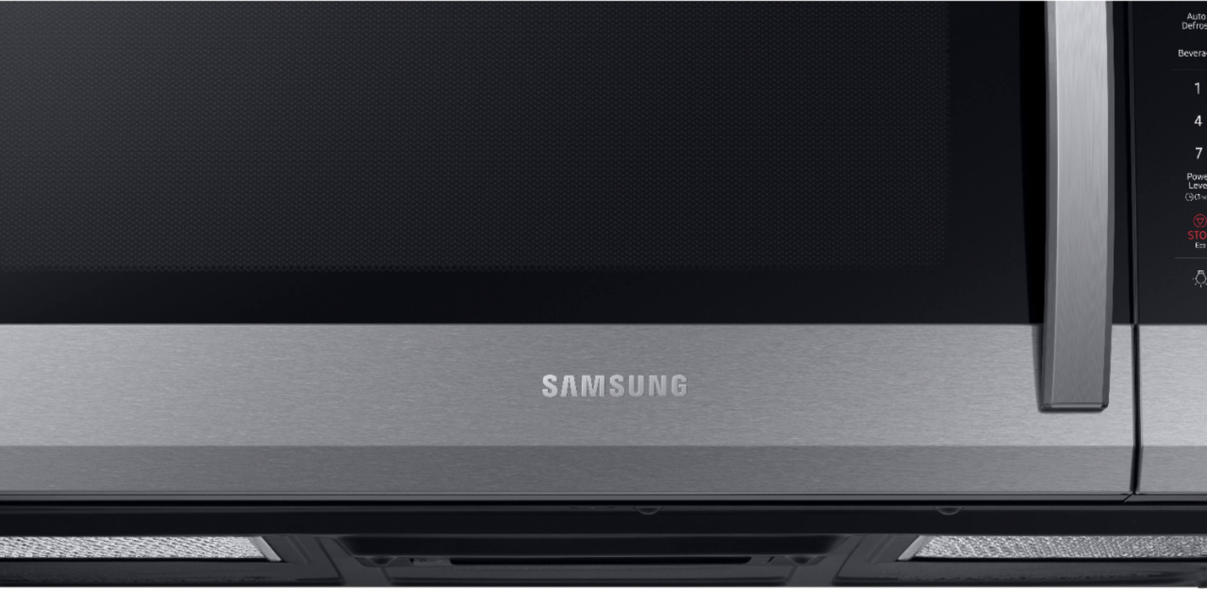 Alt View 15. Samsung - 1.9 Cu. Ft. Over-the-Range Microwave with Sensor Cook - Stainless Steel.