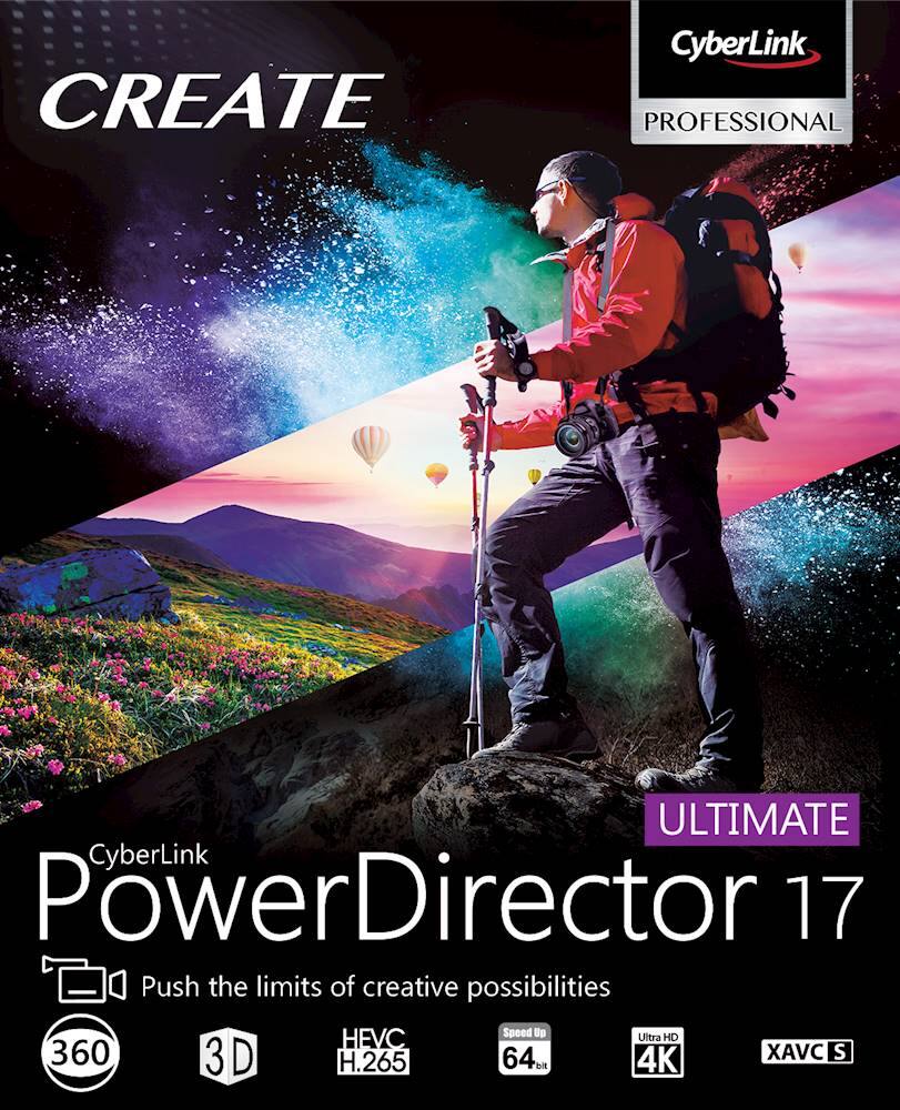 Front. Cyberlink - PowerDirector 17 Ultimate (1-Device).