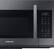 Alt View 1. Samsung - 1.9 Cu. Ft. Over-the-Range Microwave with Sensor Cook - Black Stainless Steel.