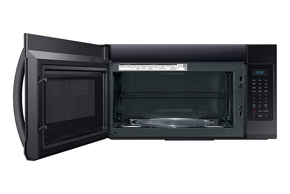 Alt View 11. Samsung - 1.9 Cu. Ft. Over-the-Range Microwave with Sensor Cook - Black.