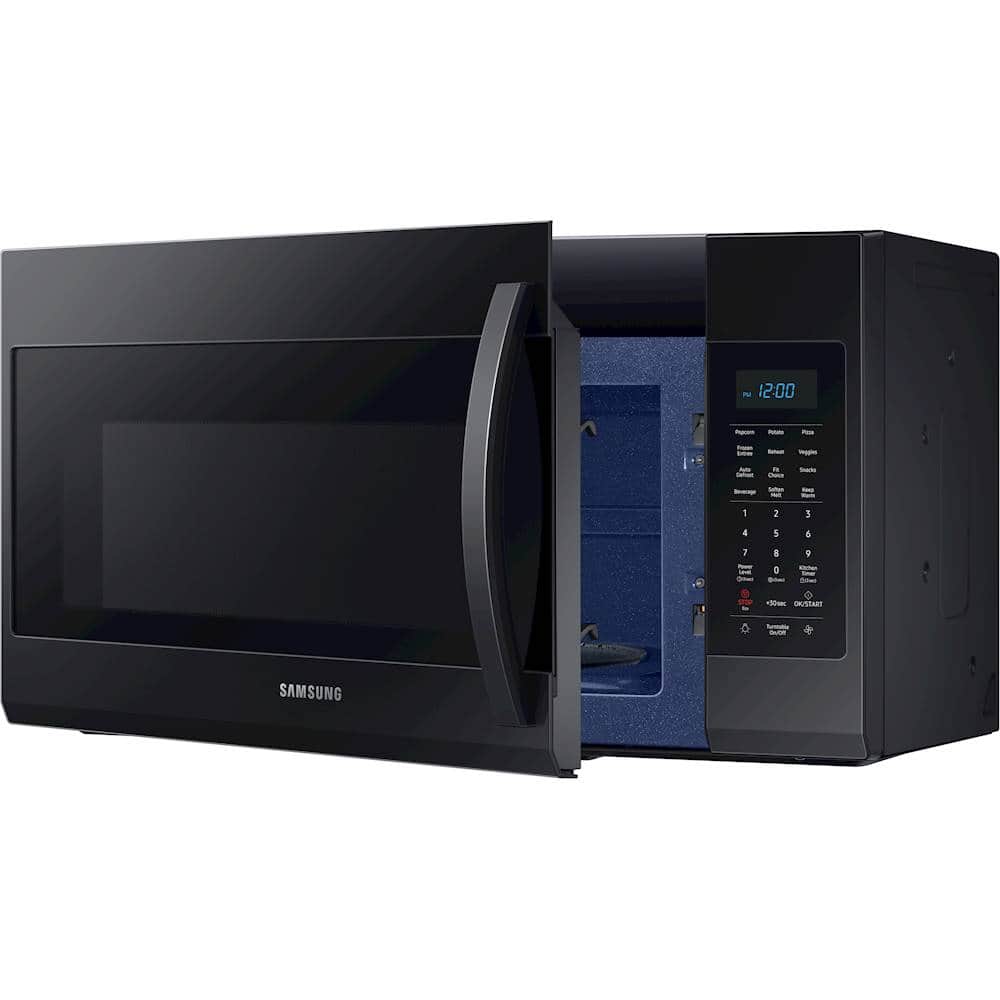 Alt View 12. Samsung - 1.9 Cu. Ft. Over-the-Range Microwave with Sensor Cook - Black.