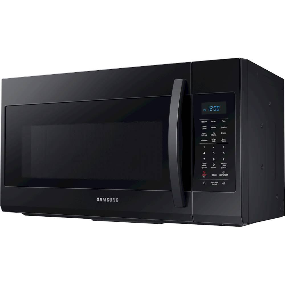 Alt View 13. Samsung - 1.9 Cu. Ft. Over-the-Range Microwave with Sensor Cook - Black.