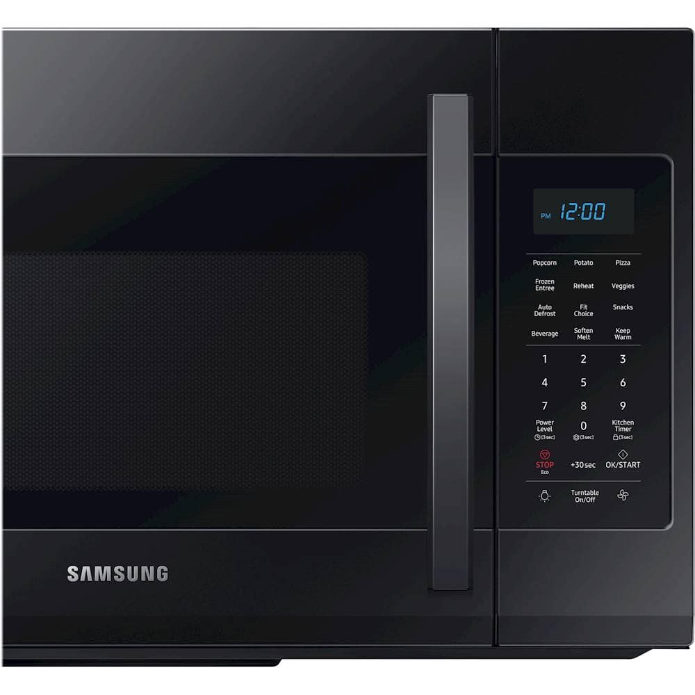Alt View 1. Samsung - 1.9 Cu. Ft. Over-the-Range Microwave with Sensor Cook - Black.