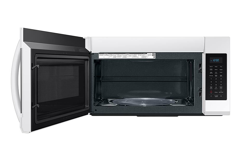 Alt View 11. Samsung - 1.9 Cu. Ft. Over-the-Range Microwave with Sensor Cook - White.