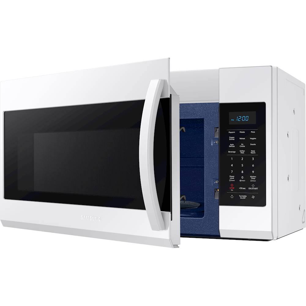 Alt View 14. Samsung - 1.9 Cu. Ft. Over-the-Range Microwave with Sensor Cook - White.
