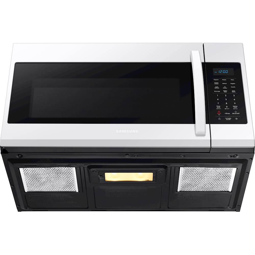 Alt View 15. Samsung - 1.9 Cu. Ft. Over-the-Range Microwave with Sensor Cook - White.