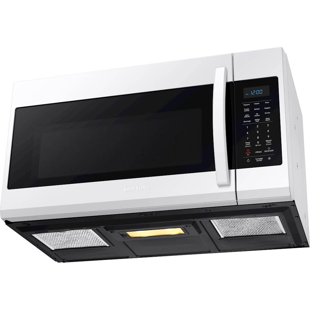 Alt View 16. Samsung - 1.9 Cu. Ft. Over-the-Range Microwave with Sensor Cook - White.