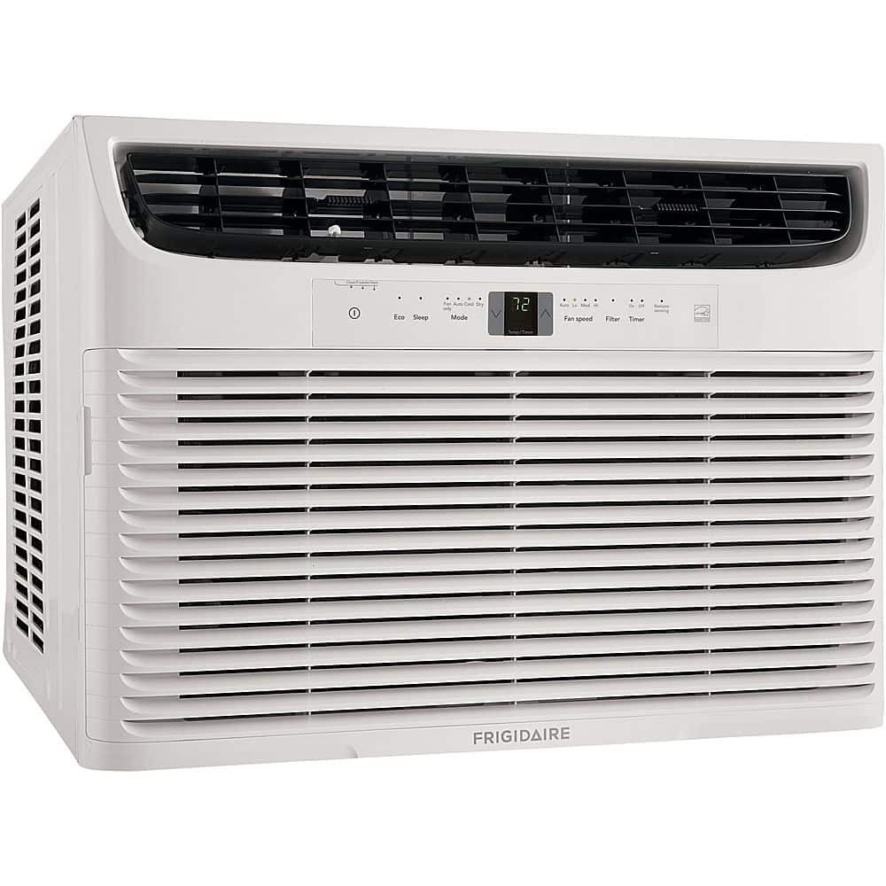 Angle View: Energy Star 25,000 BTU 230V Window-Mounted Heavy-Duty Air Conditioner with Full-Function Remote Control