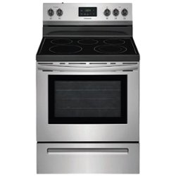 Frigidaire - 5.3 Cu. Ft. Freestanding Electric Range - Stainless steel - Front_Zoom
