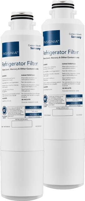 Insignia Nsf 53 Water Filter Replacement For Select Samsung Refrigerators 2 Pack White Ns Sshc532 Best Buy