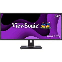 ViewSonic - VG3448 34" LCD WQHD FreeSync Monitor (HDMI, DisplayPort, USB) - Black - Front_Zoom