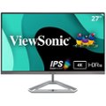 Front Zoom. ViewSonic - 27" IPS LED 4K UHD Monitor (DisplayPort, HDMI) - Silver.