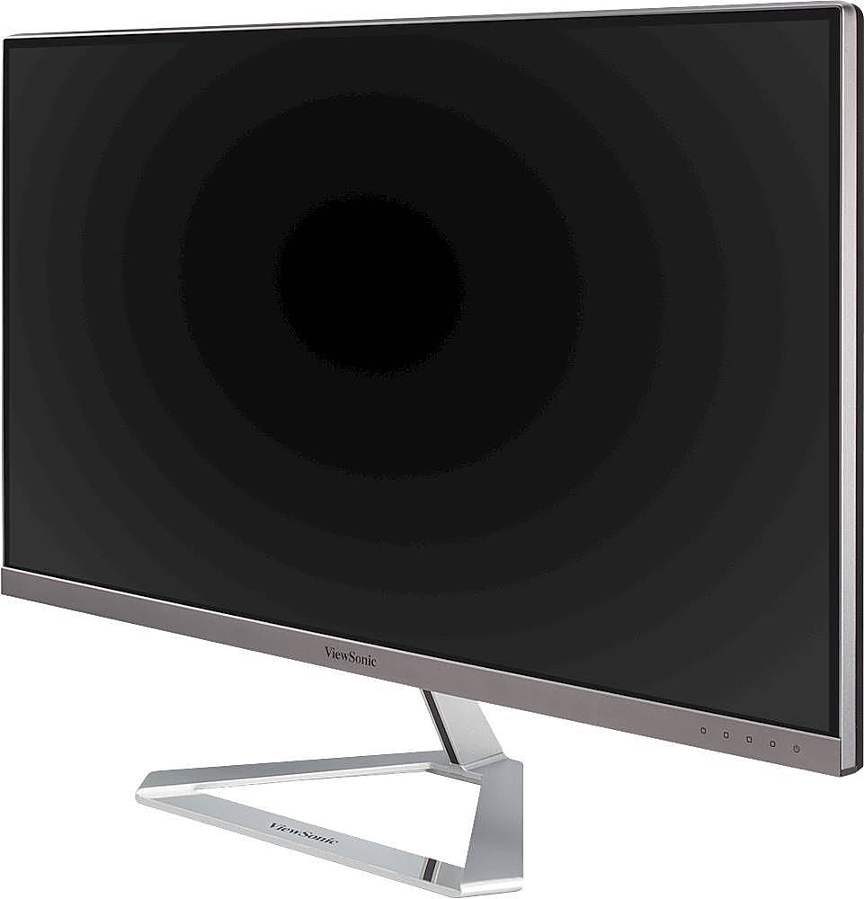 Left. ViewSonic - 27 LCD 4K UHD Monitor (DisplayPort HDMI) - Silver.
