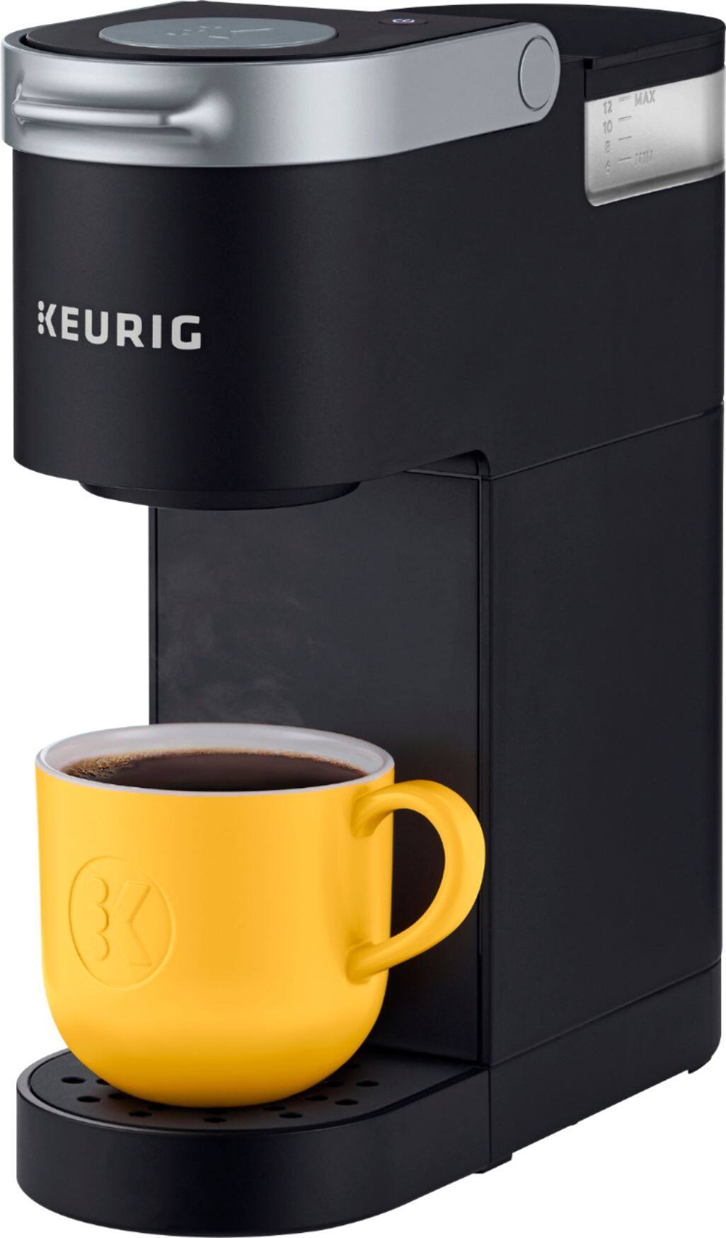 Left. Keurig - K-Mini® Single Serve K-Cup Pod Coffee Maker - Matte Black.