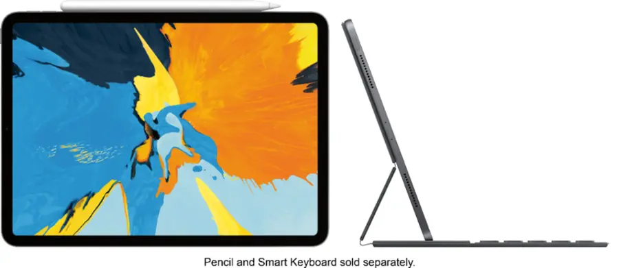 Alt View 13. Apple - Geek Squad Certified Refurbished 11-Inch iPad Pro with Wi-Fi - 64GB - Space Gray.