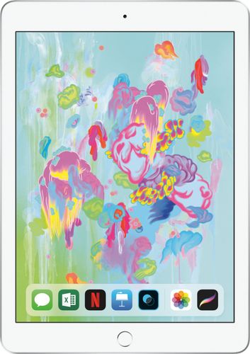Apple - Geek Squad Certified Refurbished 9.7-Inch iPad with Wi-Fi - 32GB - Silver