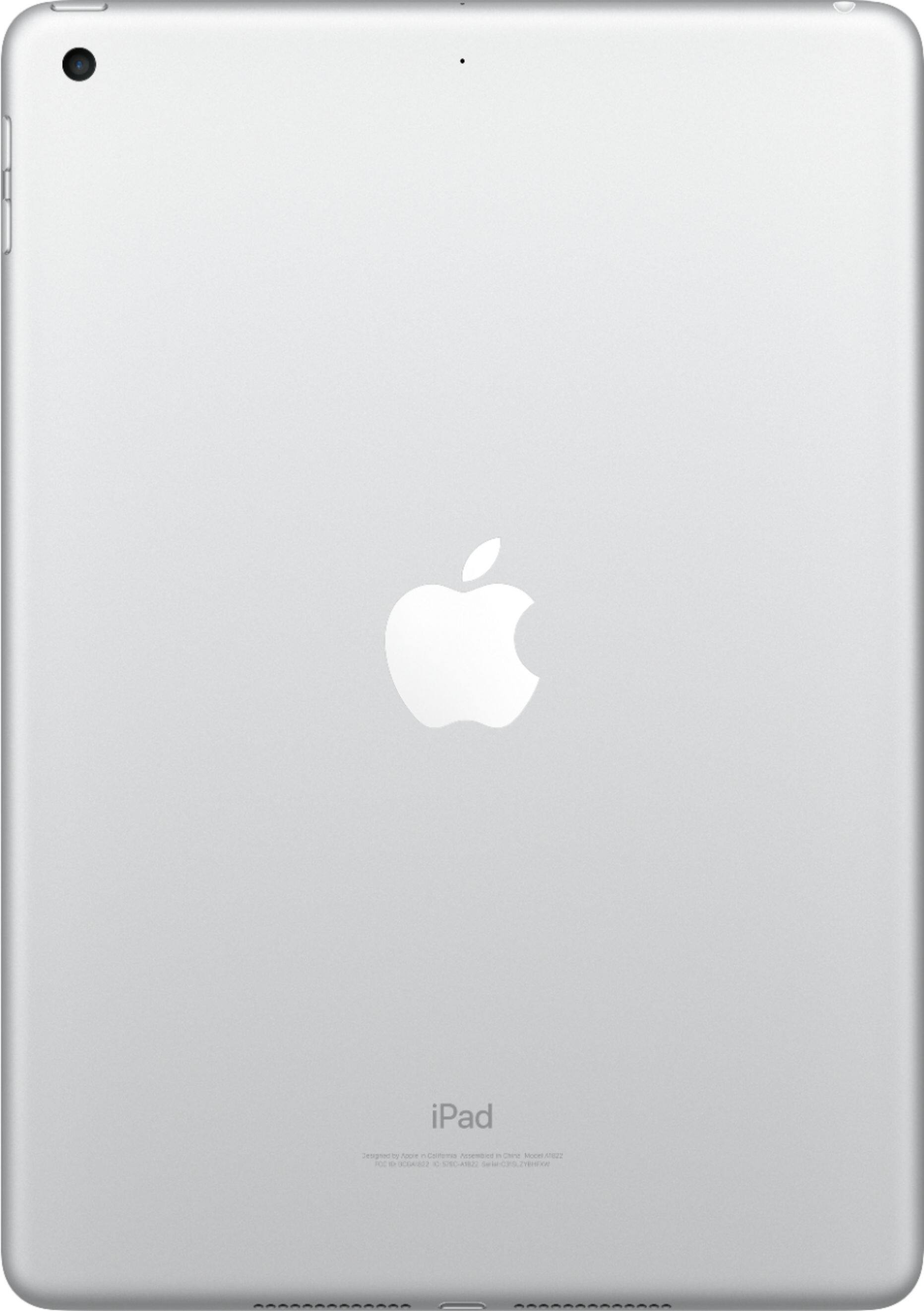 Back. Apple - Geek Squad Certified Refurbished iPad with Wi-Fi - 128GB - Silver.