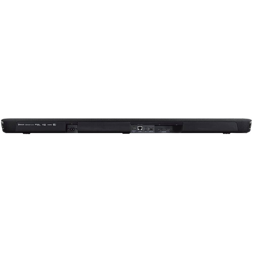 Back. Yamaha - 2.1-Channel Soundbar with Built-in Subwoofers and Alexa Built-in - Black.