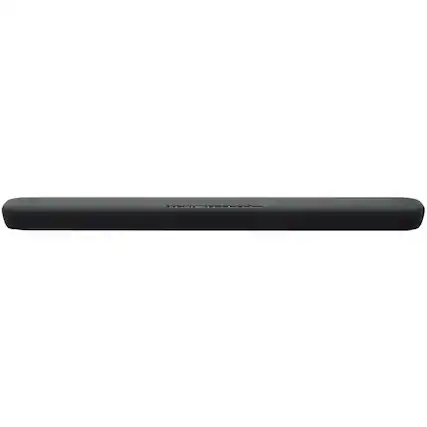 Front. Yamaha - 2.1-Channel Soundbar with Built-in Subwoofers and Alexa Built-in - Black.