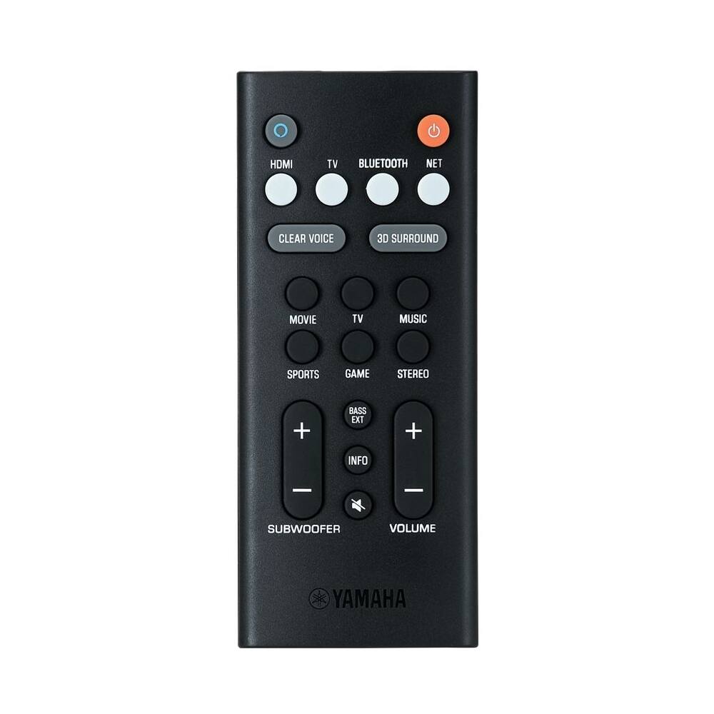Alt View 18. Yamaha - 2.1-Channel Soundbar with Built-in Subwoofers and Alexa Built-in - Black.