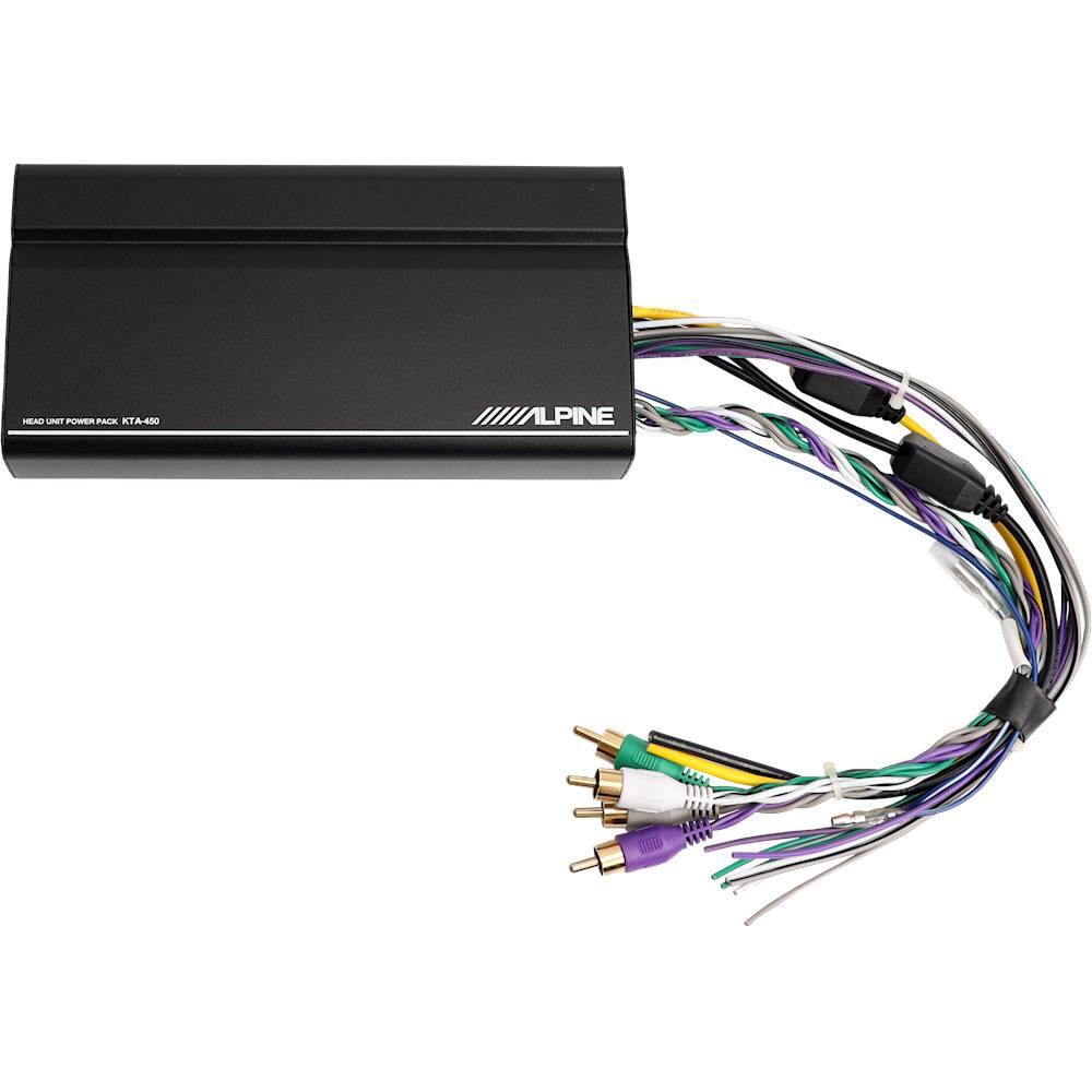 Alt View 11. Alpine - 400W Class D Bridgeable Multichannel Amplifier with Built-In Crossover - Black.