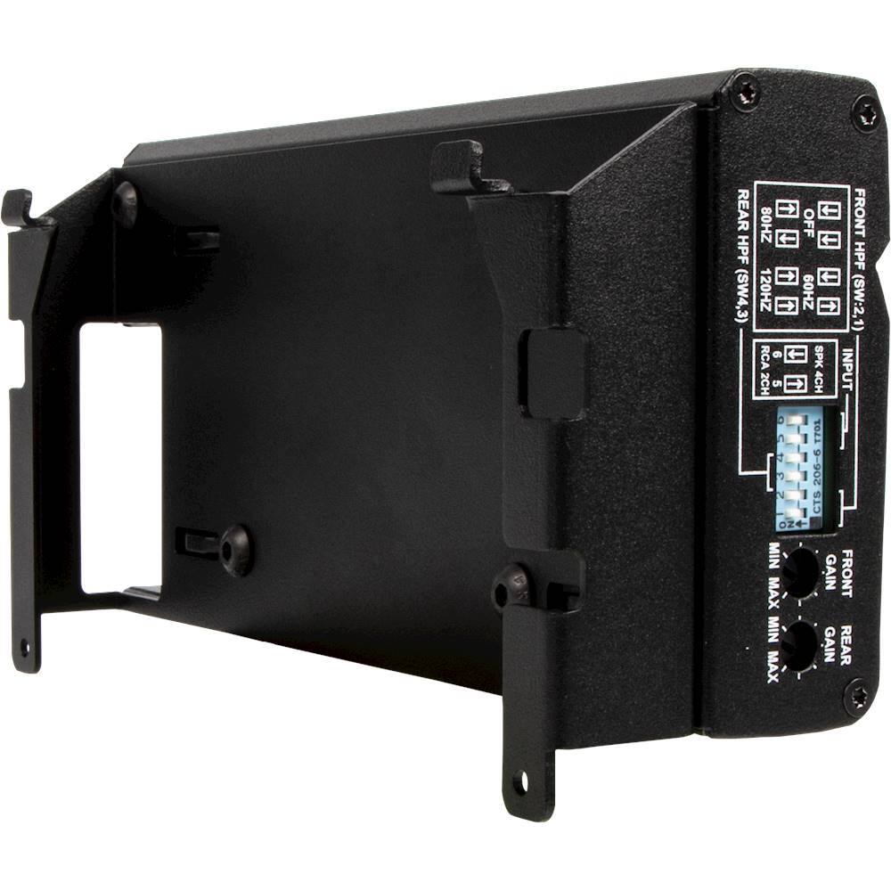 Alt View 14. Alpine - 400W Class D Bridgeable Multichannel Amplifier with Built-In Crossover - Black.